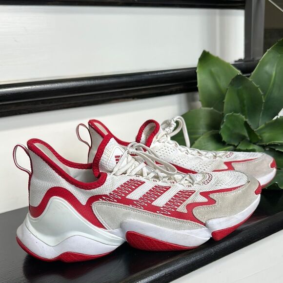 Adidas Impact FLX Men’s Training Shoes – White/Red, Size 9.5 US - Picture 1 of 9